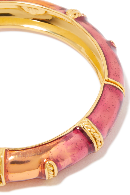 Idra Enamel  Bracelet, Gold-Plated Brass